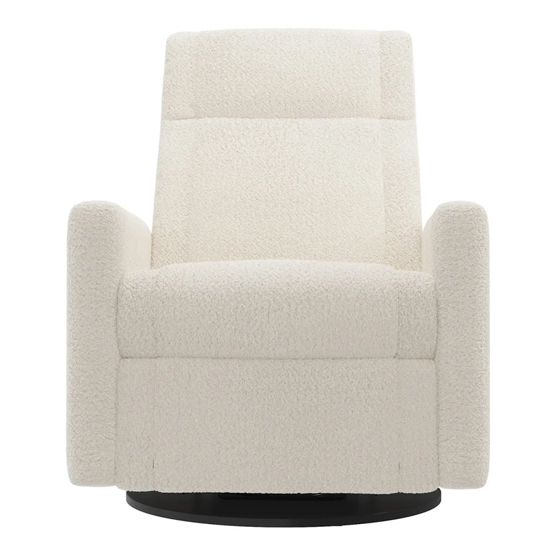 Grand Fauteuil Berçant et Pivotant Nelly avec Mécanisme Électrique - Puppy Pearl