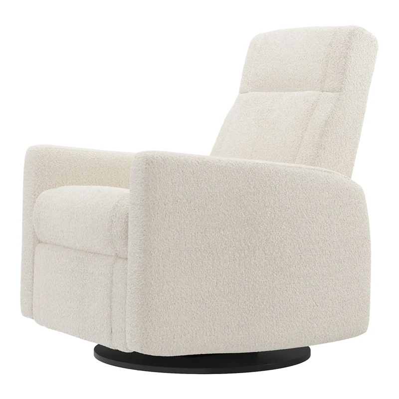 Grand Fauteuil Berçant et Pivotant Nelly avec Mécanisme Électrique - Puppy Pearl