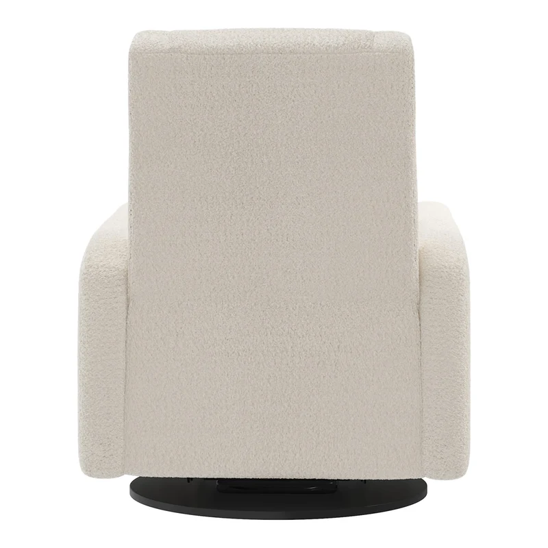 Grand Fauteuil Berçant et Pivotant Nelly avec Mécanisme Électrique - Puppy Pearl