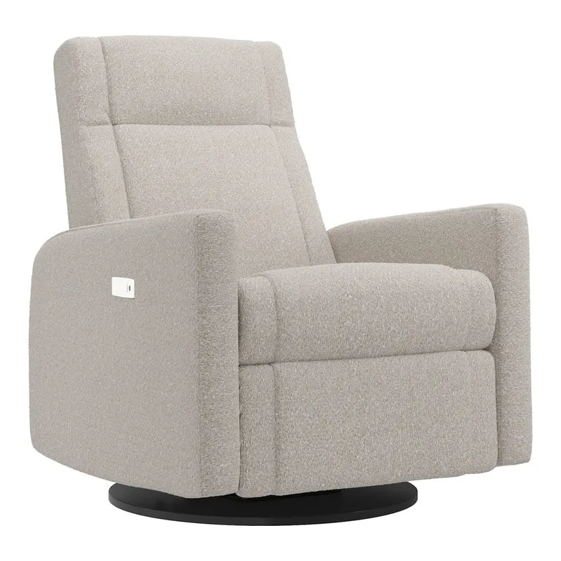 Grand Fauteuil Berçant et Pivotant Nelly avec Mécanisme Électrique - Beyond Sheep Vanilla