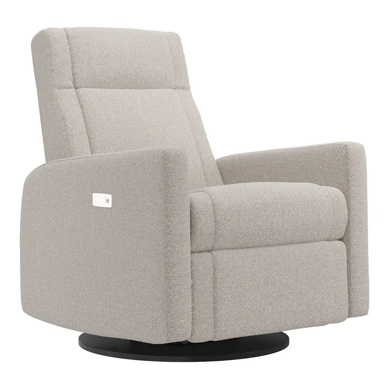 Grand Fauteuil Berçant et Pivotant Nelly avec Mécanisme Électrique - Beyond Sheep Vanilla