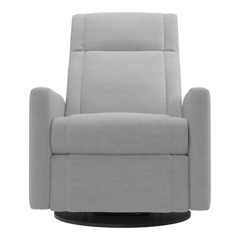 Grand Fauteuil Berçant et Pivotant Nelly avec Mécanisme Électrique - Como Dove Grey