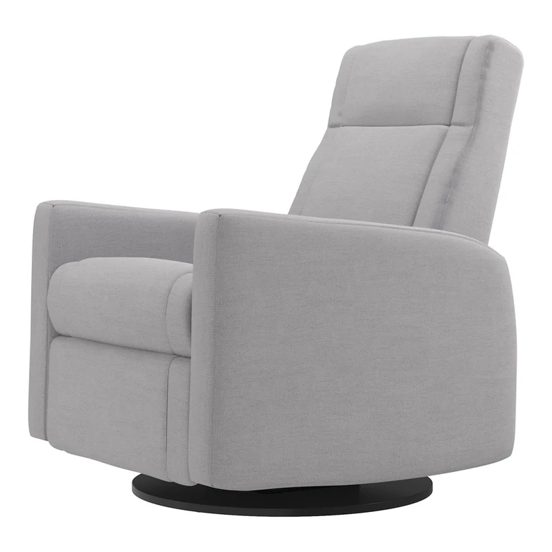Grand Fauteuil Berçant et Pivotant Nelly avec Mécanisme Électrique - Como Dove Grey