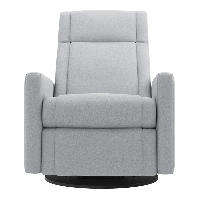 Grand Fauteuil Berçant et Pivotant Nelly avec Mécanisme Électrique - Arlo Heather Silver