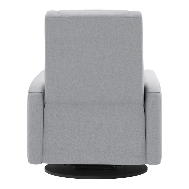 Grand Fauteuil Berçant et Pivotant Nelly avec Mécanisme Électrique - Arlo Heather Silver