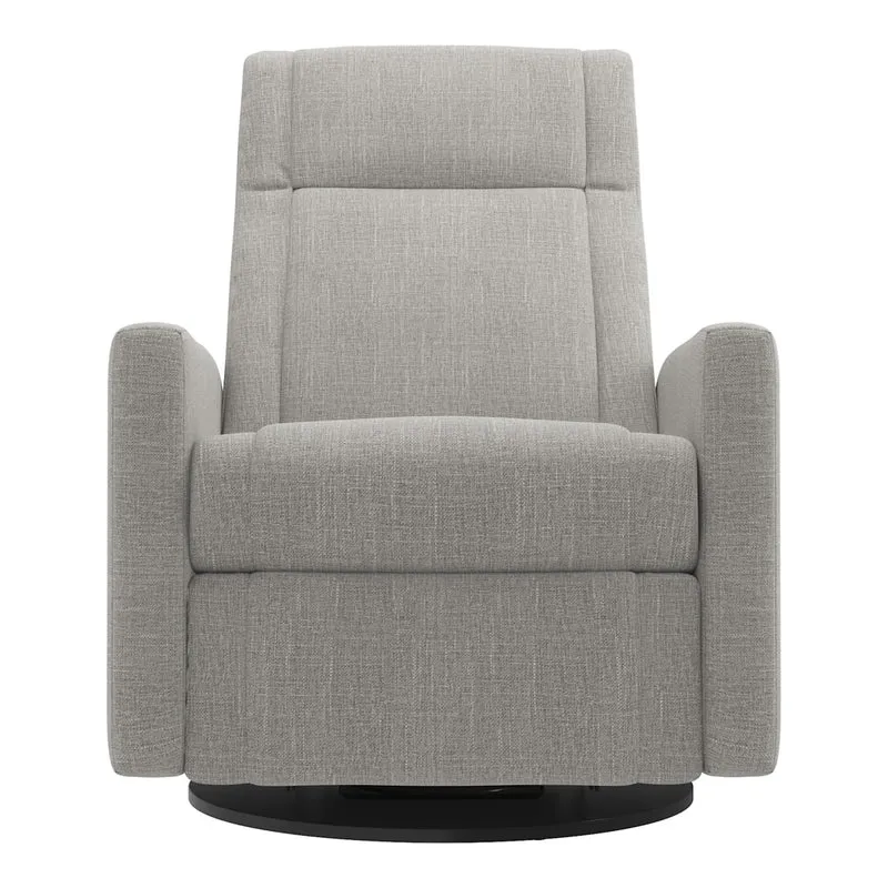 Grand Fauteuil Berçant et Pivotant Nelly avec Mécanisme Électrique - Nubia Silver
