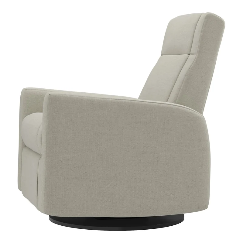 Grand Fauteuil Berçant et Pivotant Nelly avec Mécanisme Électrique - Como Sand