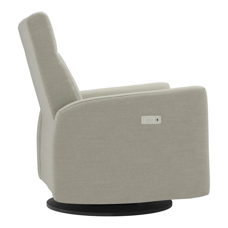 Grand Fauteuil Berçant et Pivotant Nelly avec Mécanisme Électrique - Como Sand