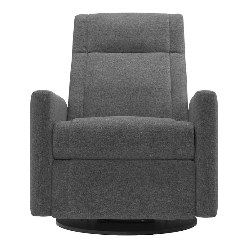 Grand Fauteuil Berçant et Pivotant Nelly avec Mécanisme Électrique - Nexus Charcoal