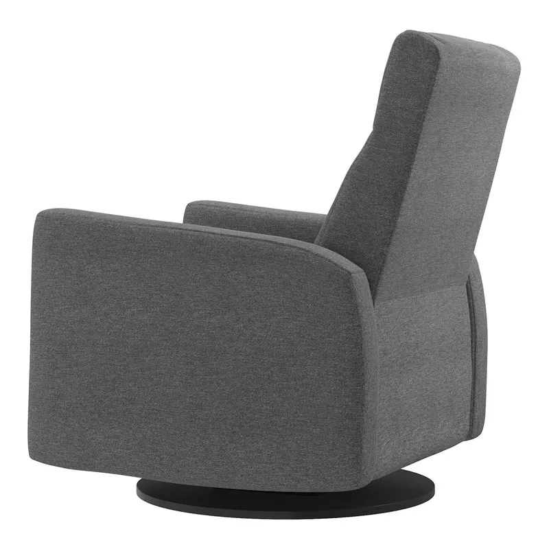 Grand Fauteuil Berçant et Pivotant Nelly avec Mécanisme Électrique - Nexus Charcoal