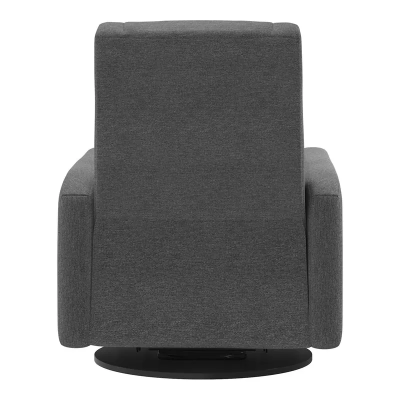 Grand Fauteuil Berçant et Pivotant Nelly avec Mécanisme Électrique - Nexus Charcoal