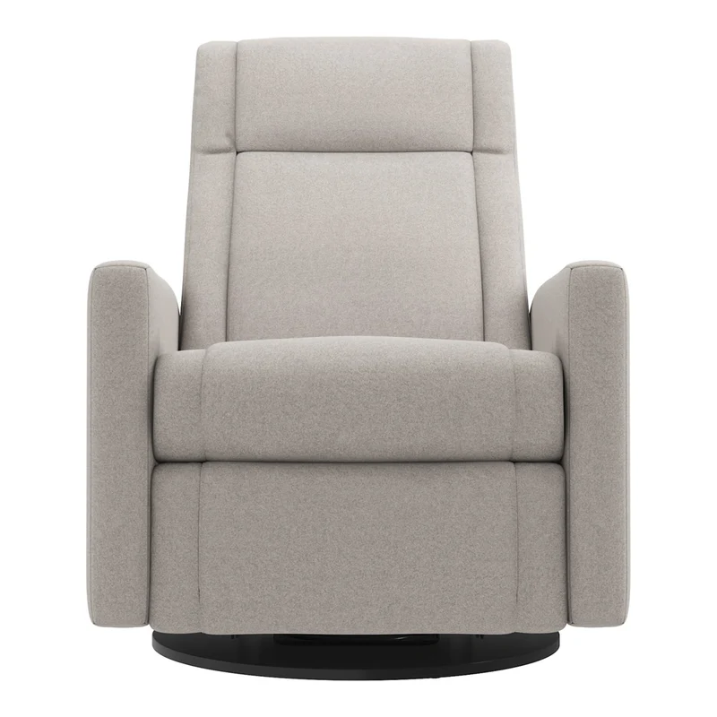 Grand Fauteuil Berçant et Pivotant Nelly avec Mécanisme Électrique - Arlo Heather Pearl