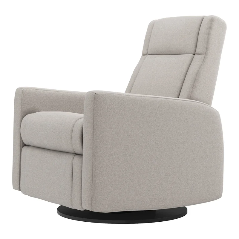Grand Fauteuil Berçant et Pivotant Nelly avec Mécanisme Électrique - Arlo Heather Pearl
