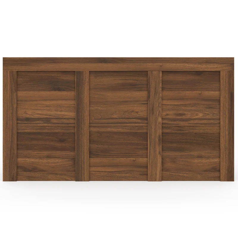 Lit coffre Sicilia 160x200cm effet bois noyer