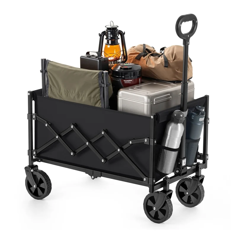 Carro de Mano Plegable para Transporte en Jardín Exterior