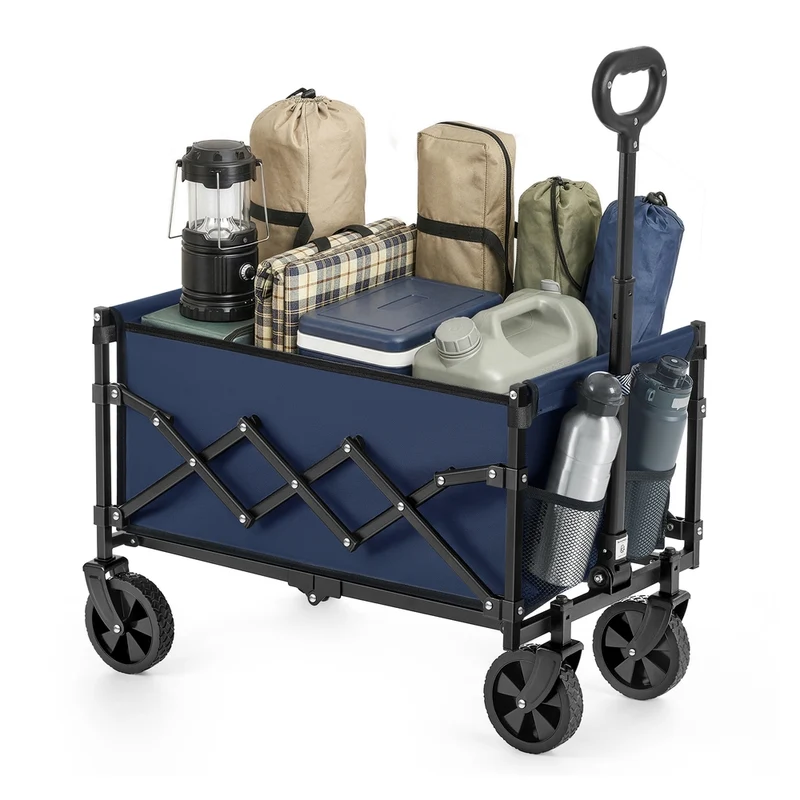 Carro de Mano Plegable para Transporte en Jardín Exterior