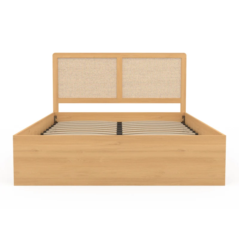 Lit coffre Eve 140x190cm cannage