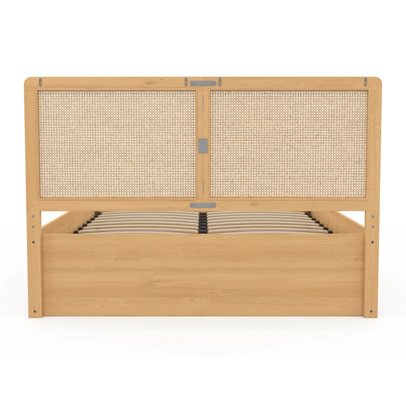 Lit coffre Eve 140x190cm cannage