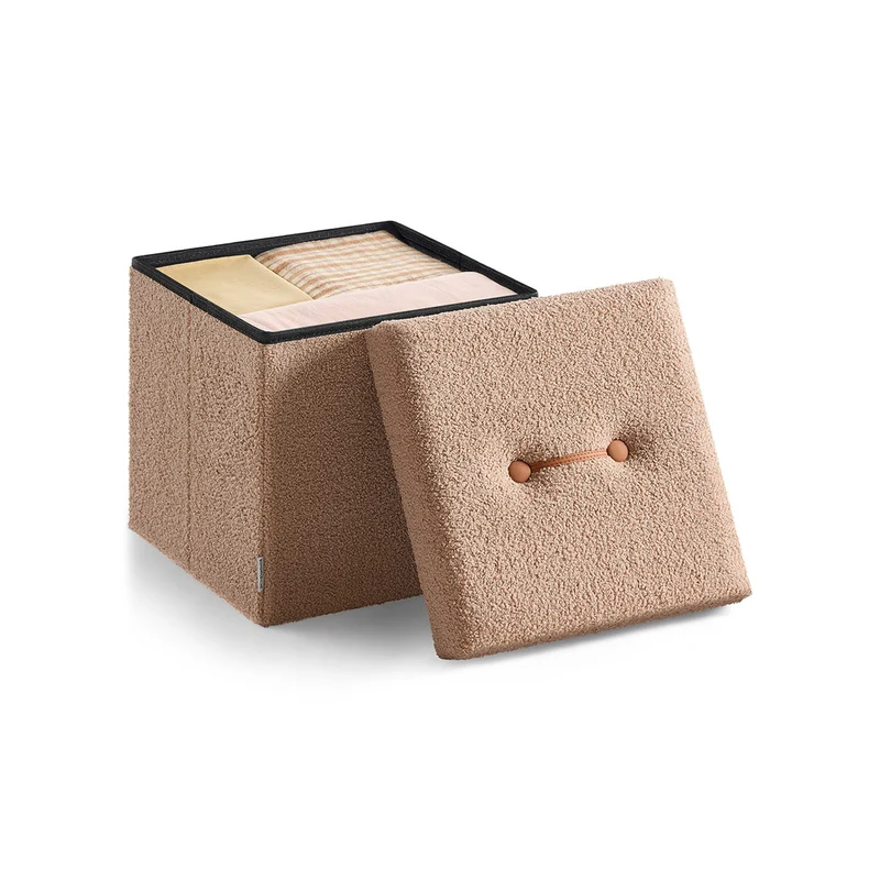 Puff Almacenaje Plegable Reposapiés