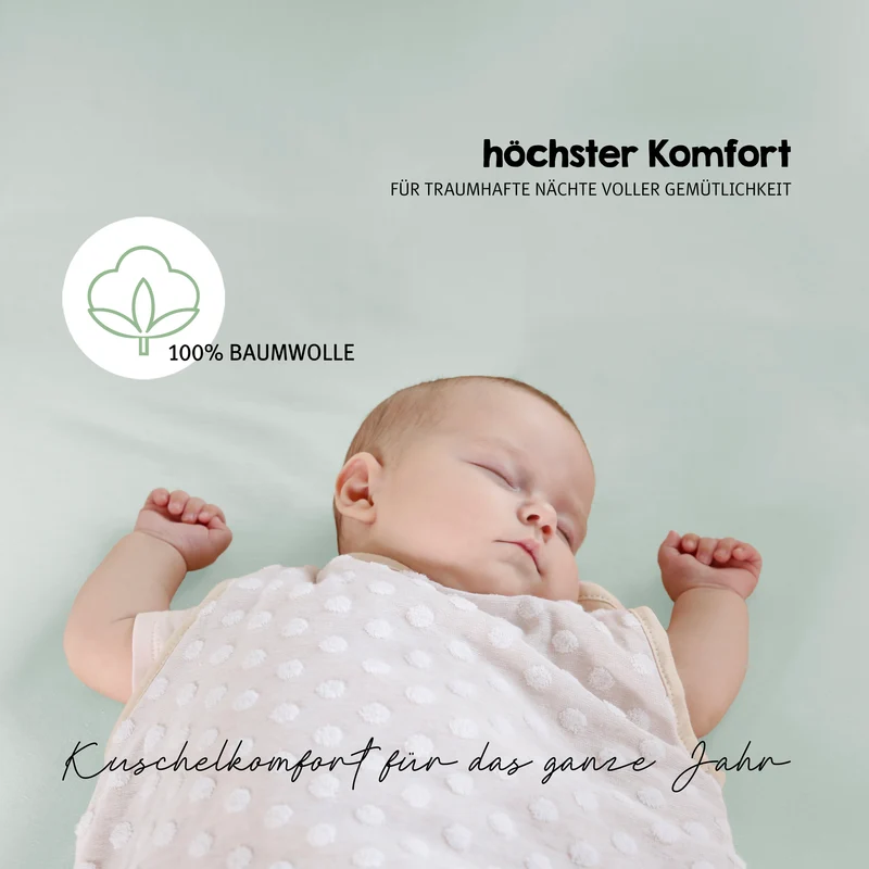 Spannbettlaken 'Lil Planet' - Single Jersey - Bio-Baumwolle - Frosty Green