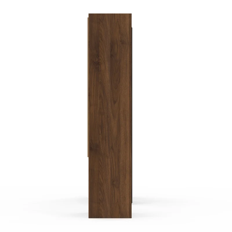 Dressing Justine extensible 120-180cm double colonne effet noyer