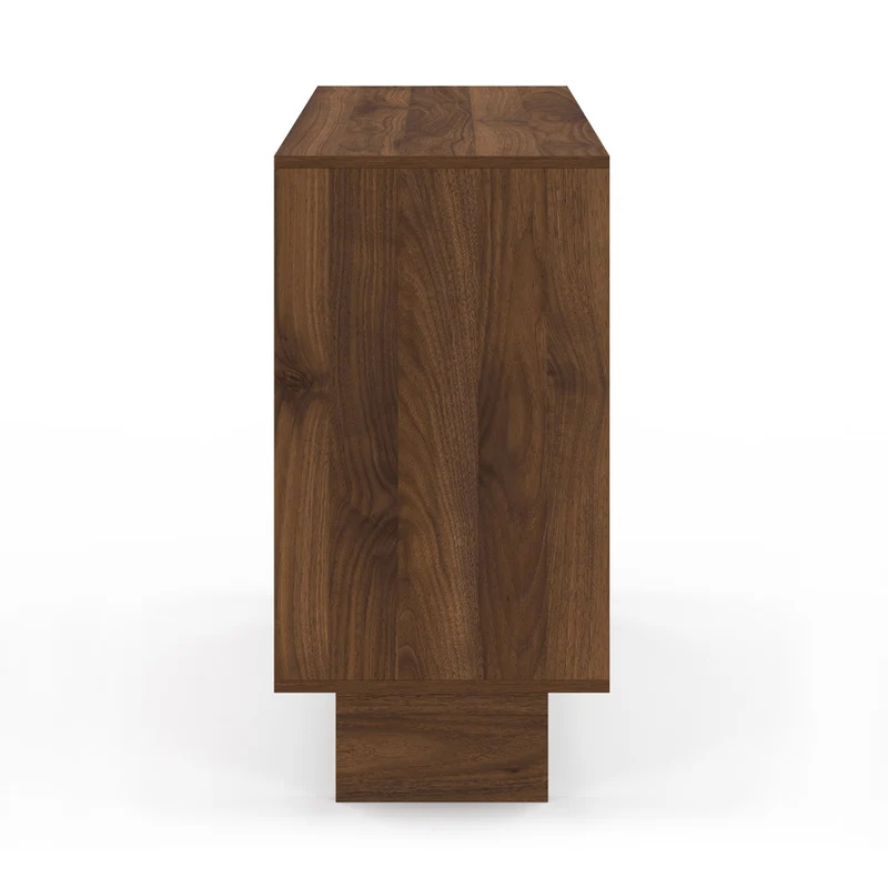 Commode Yumi 6 tiroirs en bois effet noyer