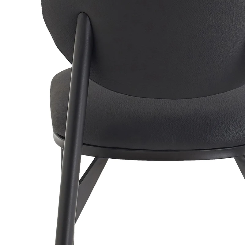 Ensemble de 4 chaises de salle à manger rembourrées aspect cuir - Gideon