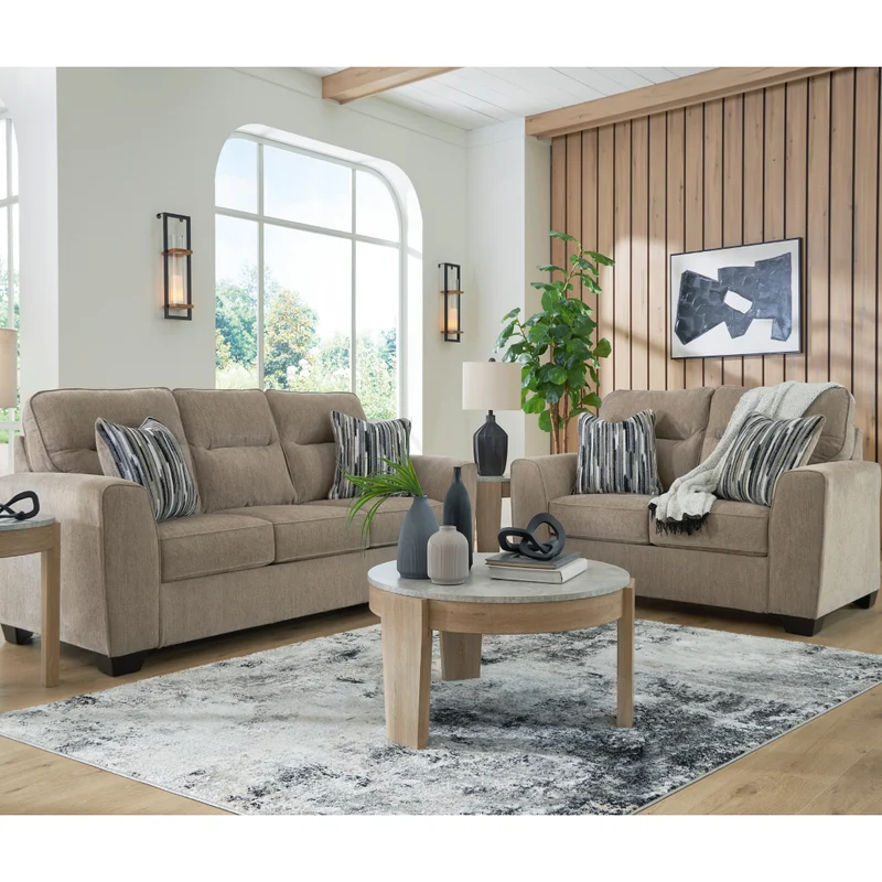 Sofa en tissu avec coussins - Olten