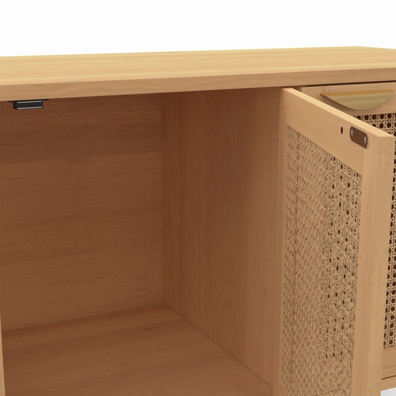 Buffet Eve 3 portes en cannage L110cm