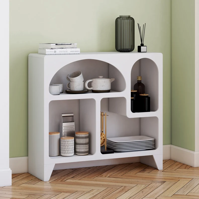 Buffet Alanya organique blanc 80cm
