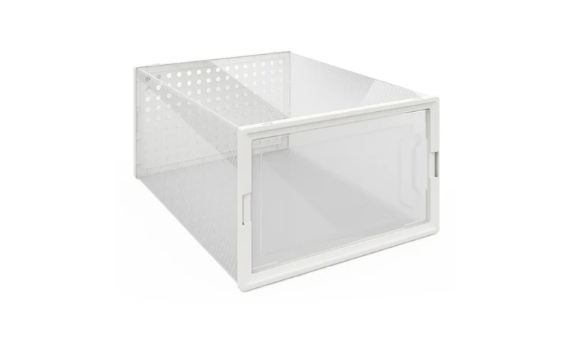 Boites de rangement à chaussures empilables transparentes - lot de 12