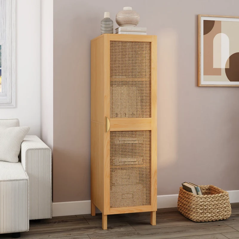 Armoire Eve 1 porte cannage H120cm