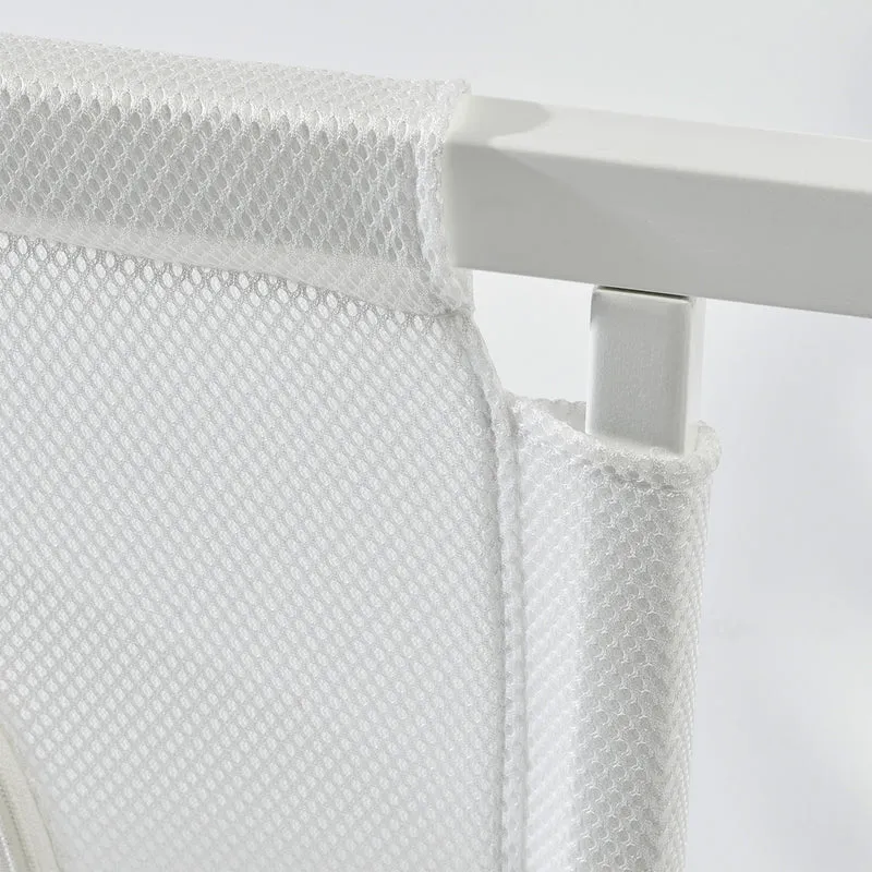 Room Bed 'safe asleep®', 60 x 120 cm, 'Sterne grau', Beistellbett inkl. Ausstattung, weiß lackiert