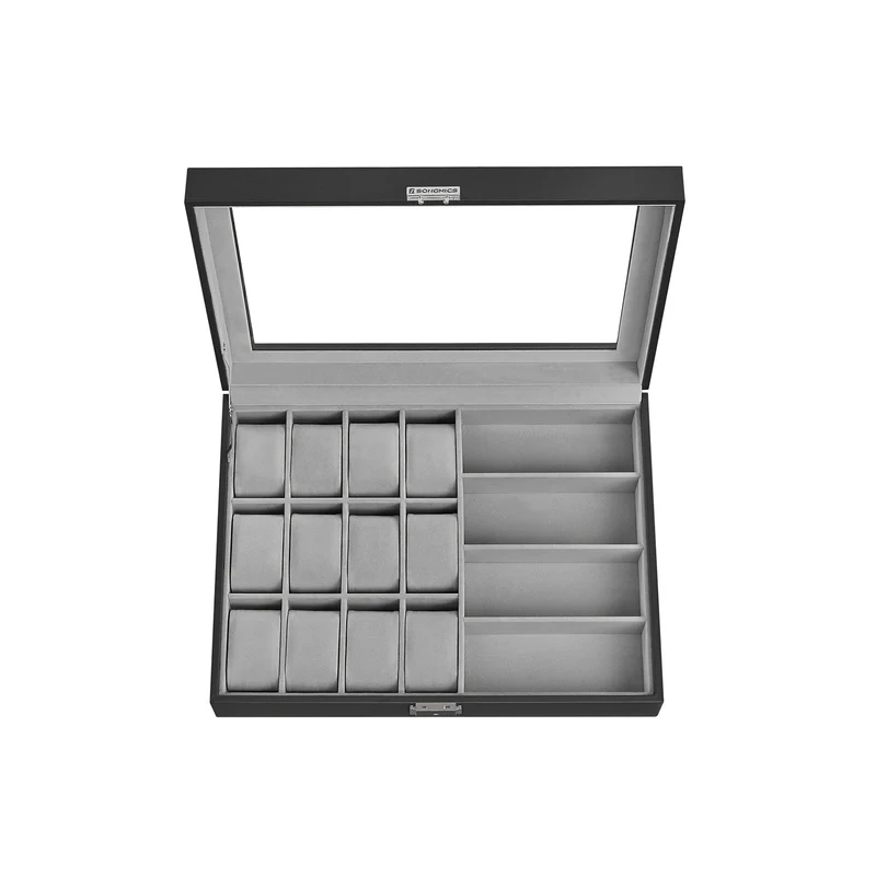 Caja de Relojes con 16 Ranuras Forro