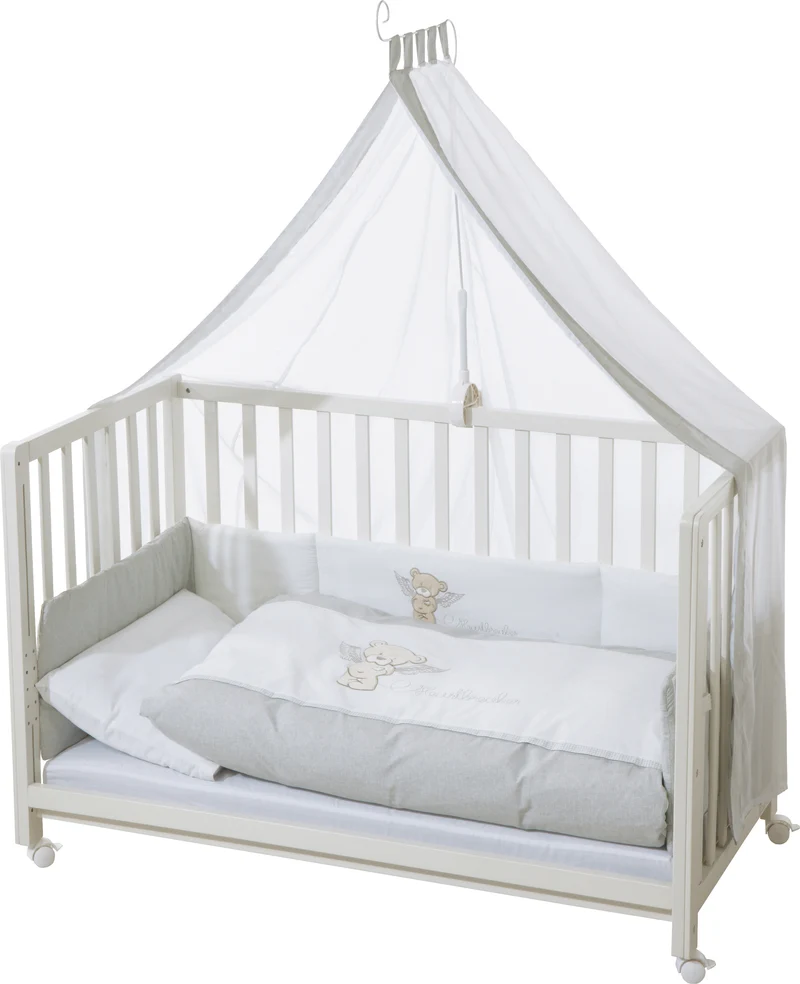 Room Bed 'Heartbreaker', 60 x 120 cm, Beistellbett zum Elternbett, komplette Ausstattung