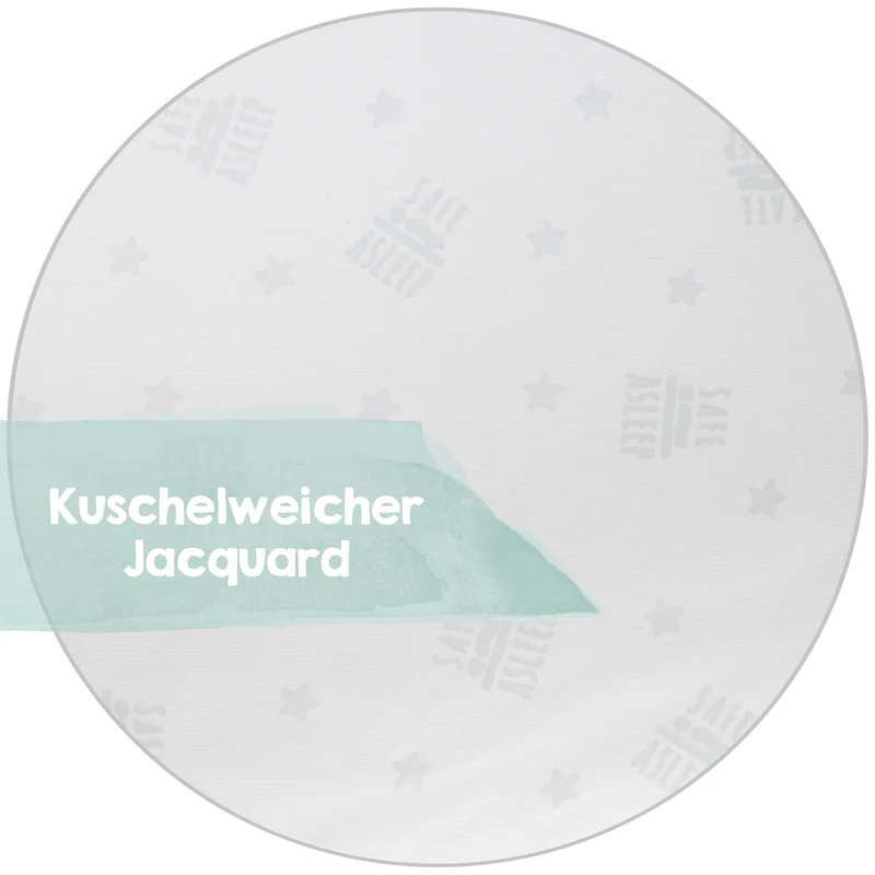 Keilkissen 'safe asleep®', Air, LxBxH: 60 x 35 x 8,5 cm, mit Jacquard-Bezug, gelochter Matratzenkern