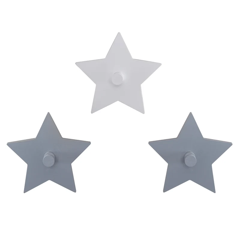 Wandhaken 'Little Stars' mit Sterne Motiv, Wandgarderobe & Deko für Baby- & Kinderzimmer