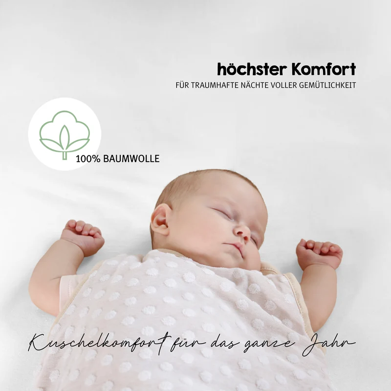 Spannbettlaken 'safe asleep®' - Single Jersey Baumwolle - Zertifiziert - Weiß