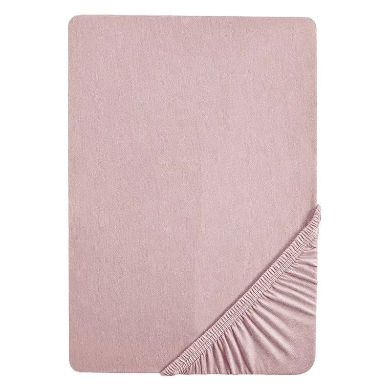 Spannbettlaken 'Lil Planet' - Single Jersey - Bio-Baumwolle - Rosa / Mauve