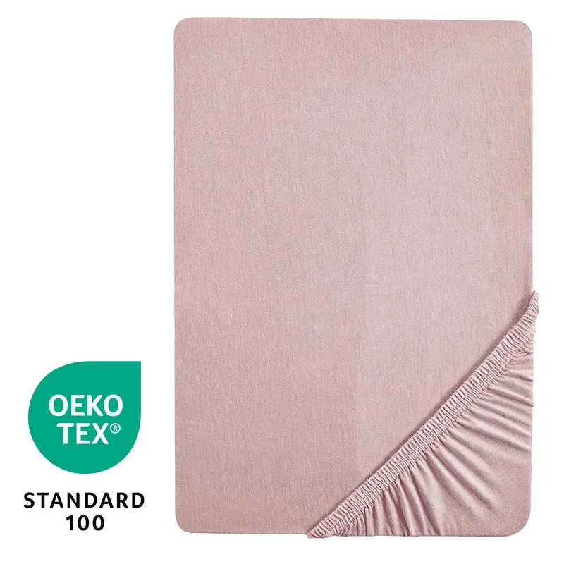 Spannbettlaken 'Lil Planet' - Single Jersey - Bio-Baumwolle - Rosa / Mauve