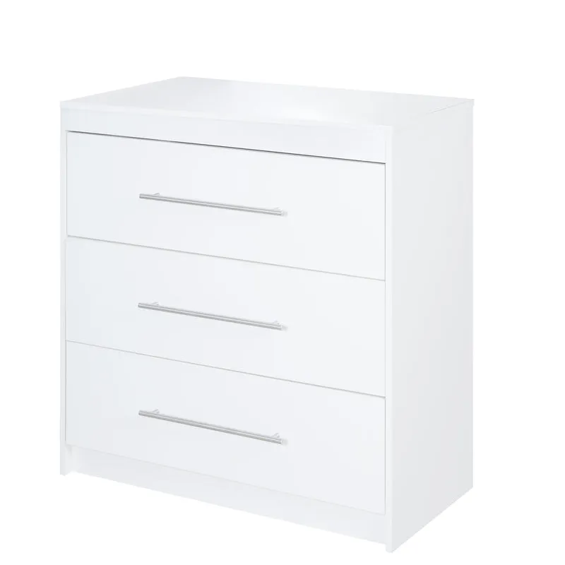 Wickelkommode 'Maren' mit abnehmbarem Aufsatz, schmal, 3 Schubladen, Wickelhöhe 90,5 cm