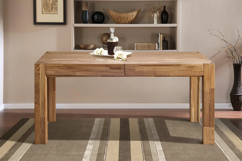 Table à manger extensible en chêne massif XL - NordicStory