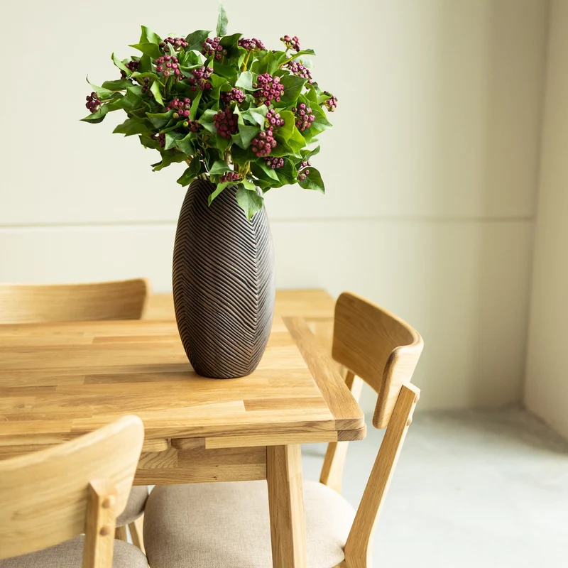 Table à manger extensible en chêne massif Mini 1 - NordicStory