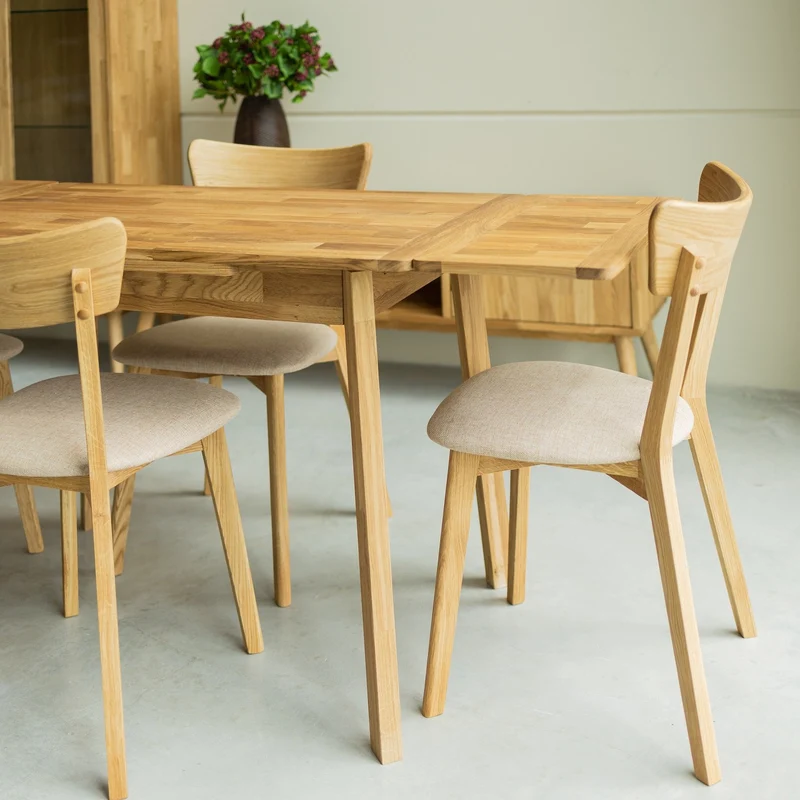 Table à manger extensible en chêne massif Mini 1 - NordicStory