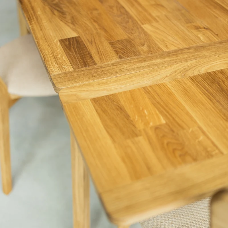 Table à manger extensible en chêne massif Mini 1 - NordicStory