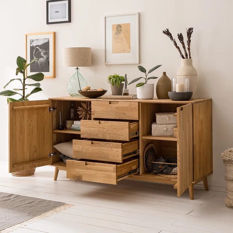 Buffet en bois massif de chêne Escandi 3 - NordicStory
