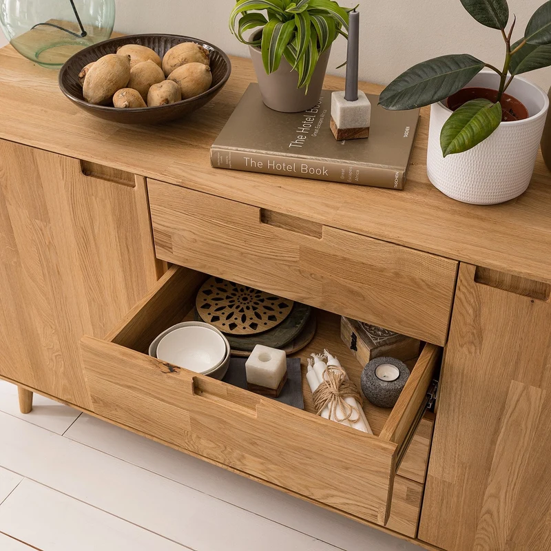 Buffet en bois massif de chêne Escandi 3 - NordicStory