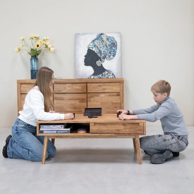 Table basse en chêne massif Escandi 8 - NordicStory