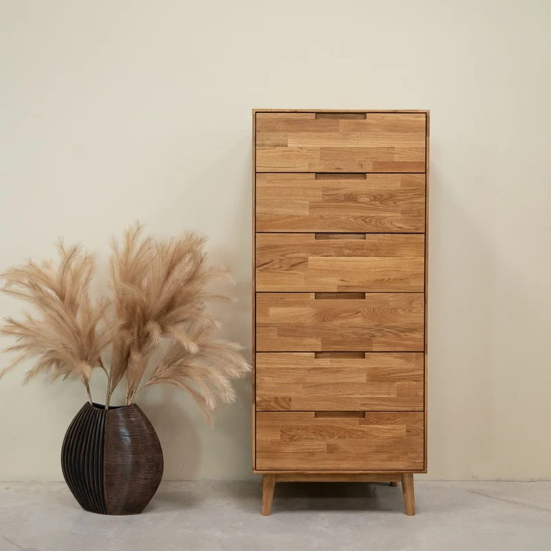 Chiffonnier en bois massif de chêne Escandi 6 - NordicStory