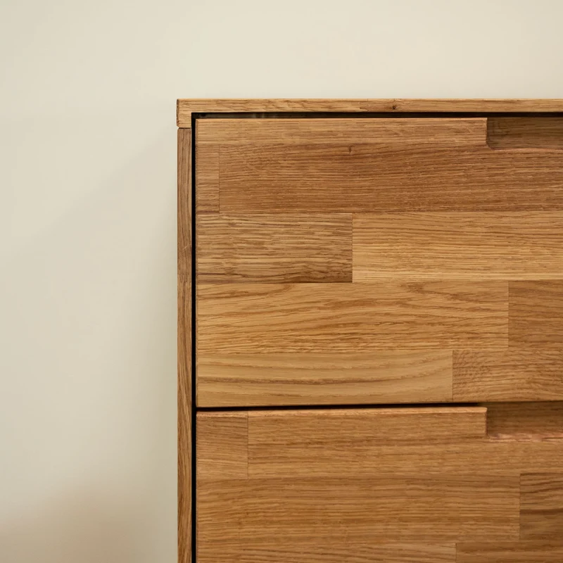 Chiffonnier en bois massif de chêne Escandi 6 - NordicStory